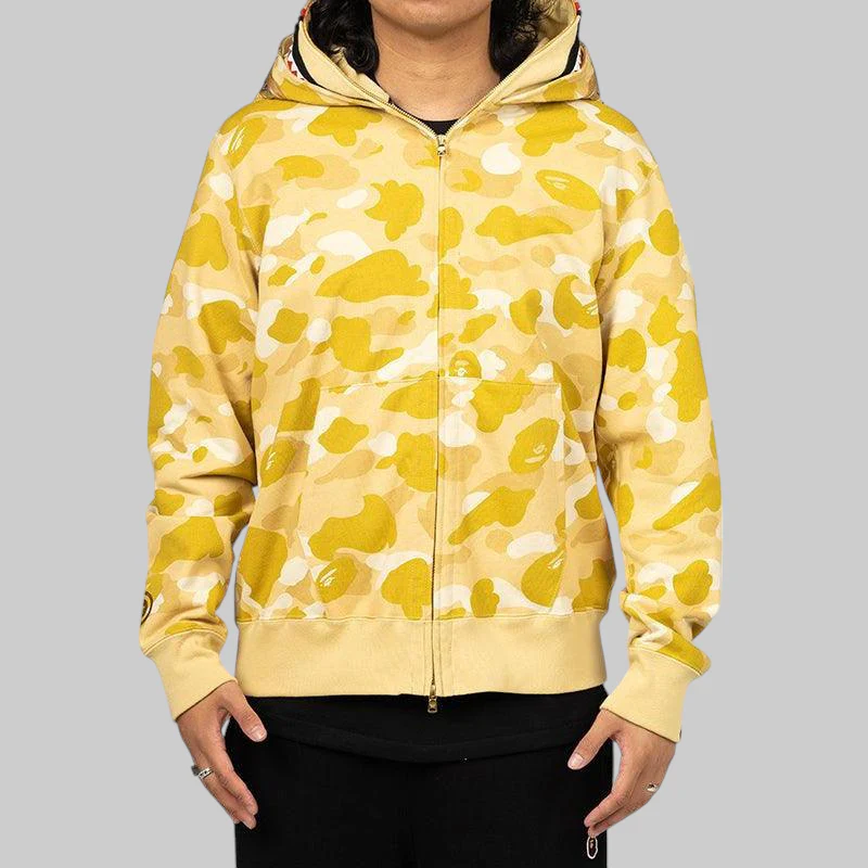 Colour Camo Double Shark Full Zip Hoodie - LAST ONE! - Image 5
