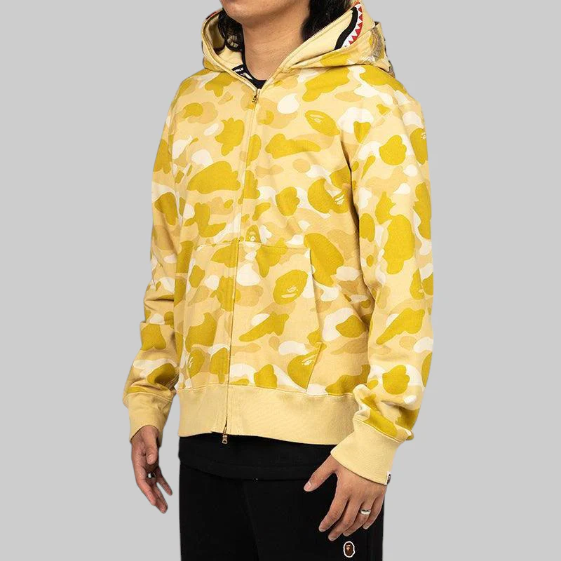 Colour Camo Double Shark Full Zip Hoodie - LAST ONE! - Image 6