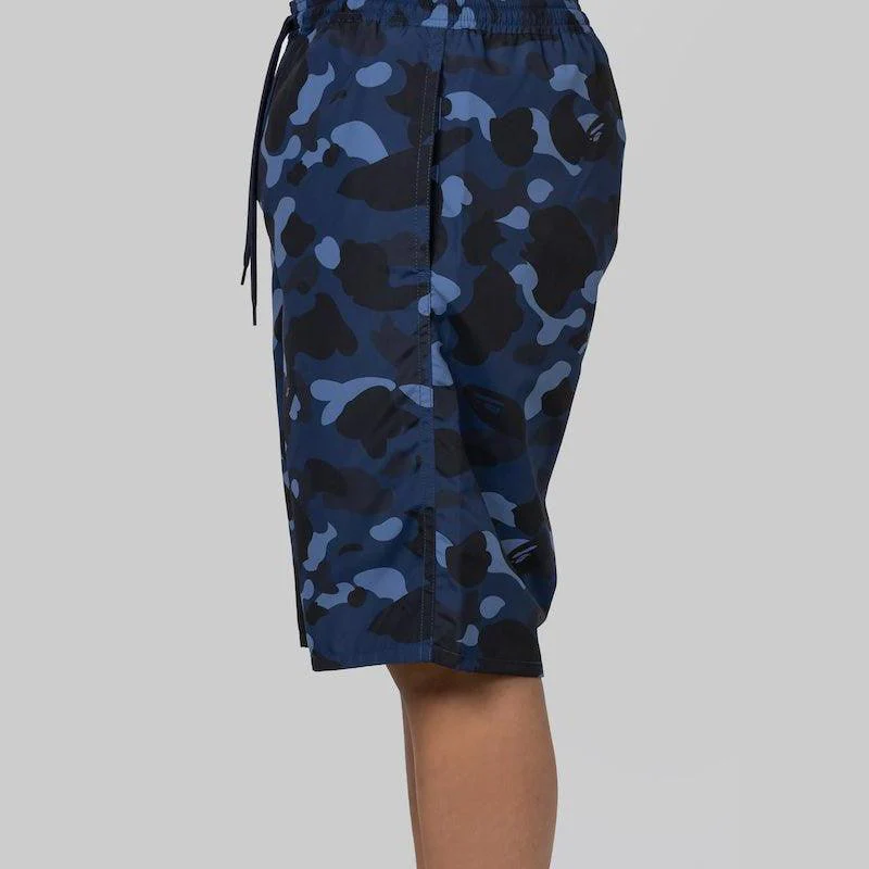 Colour Camo Shark Reversible Short - Navy - Image 8