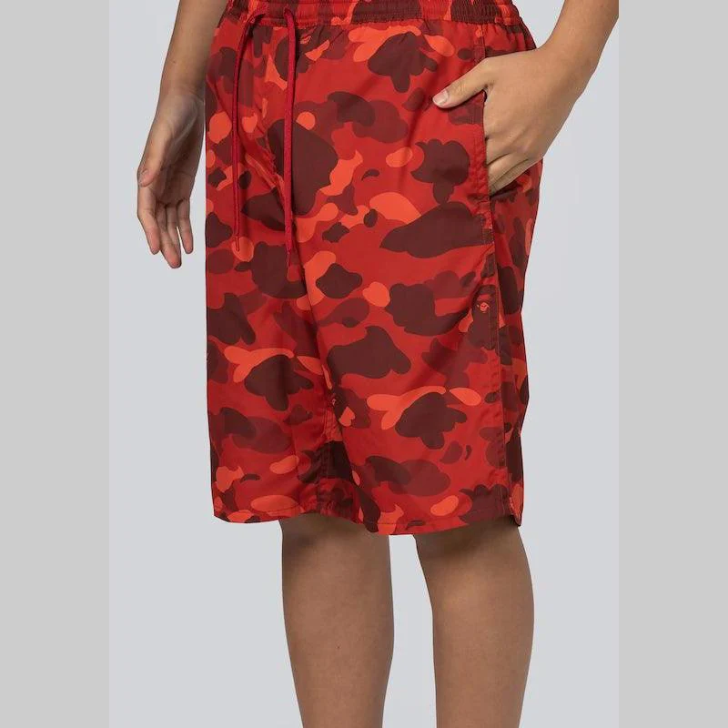 Colour Camo Shark Reversible Short - Red - Image 2
