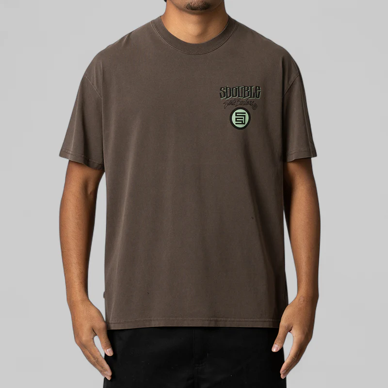 Combo Platter T-Shirt - Washed Chocolate - Image 2