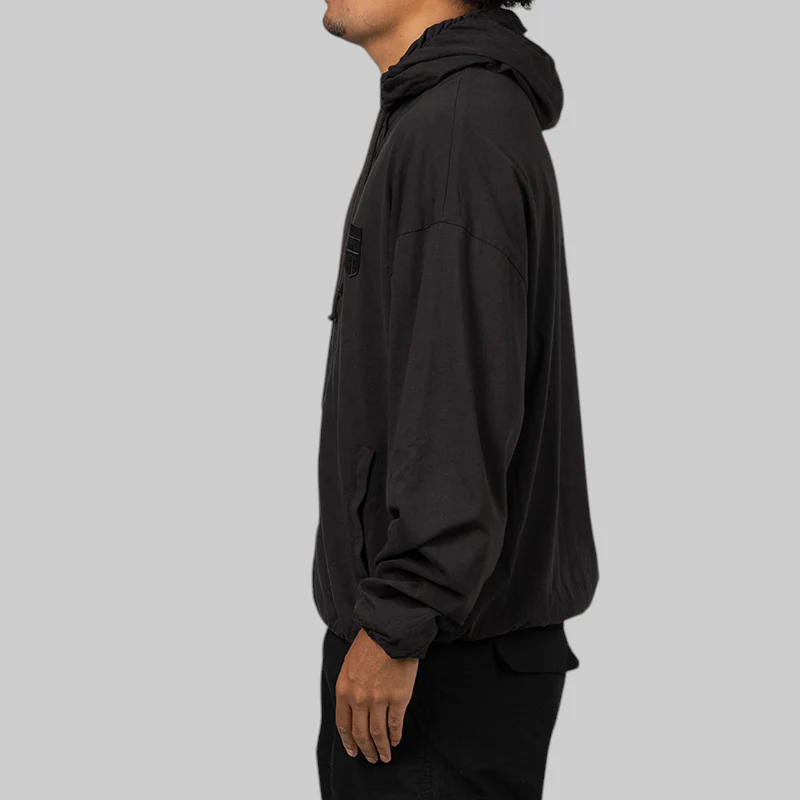 Crest Jersey Hoodie - Washed Black - Image 3