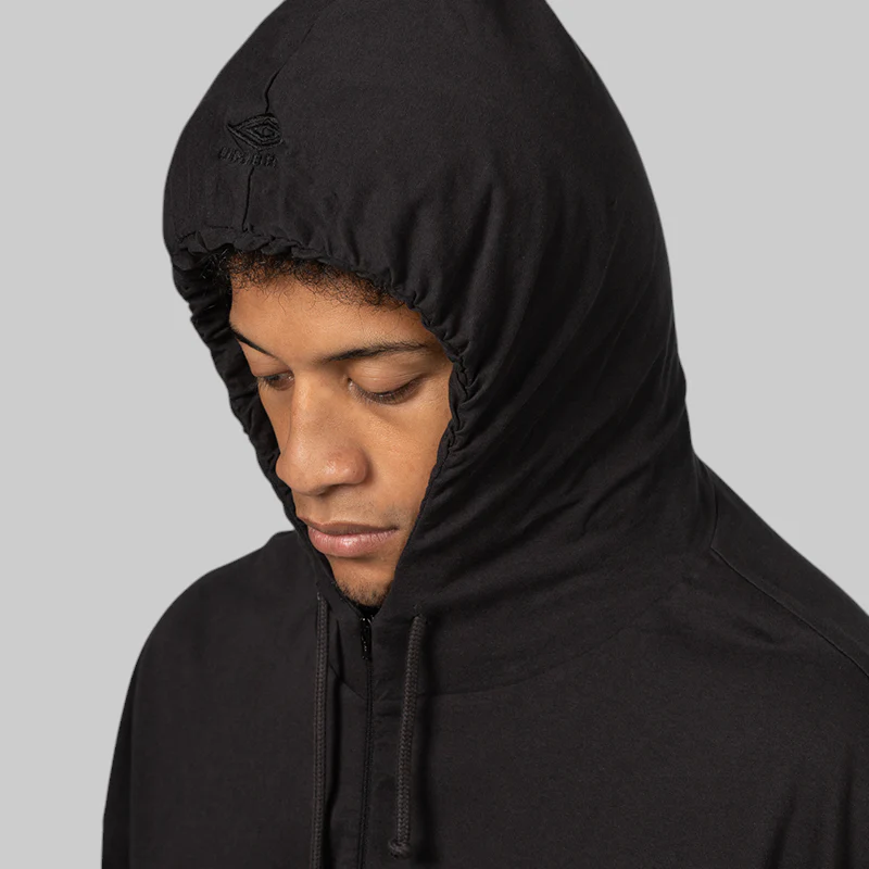 Crest Jersey Hoodie - Washed Black - Image 7