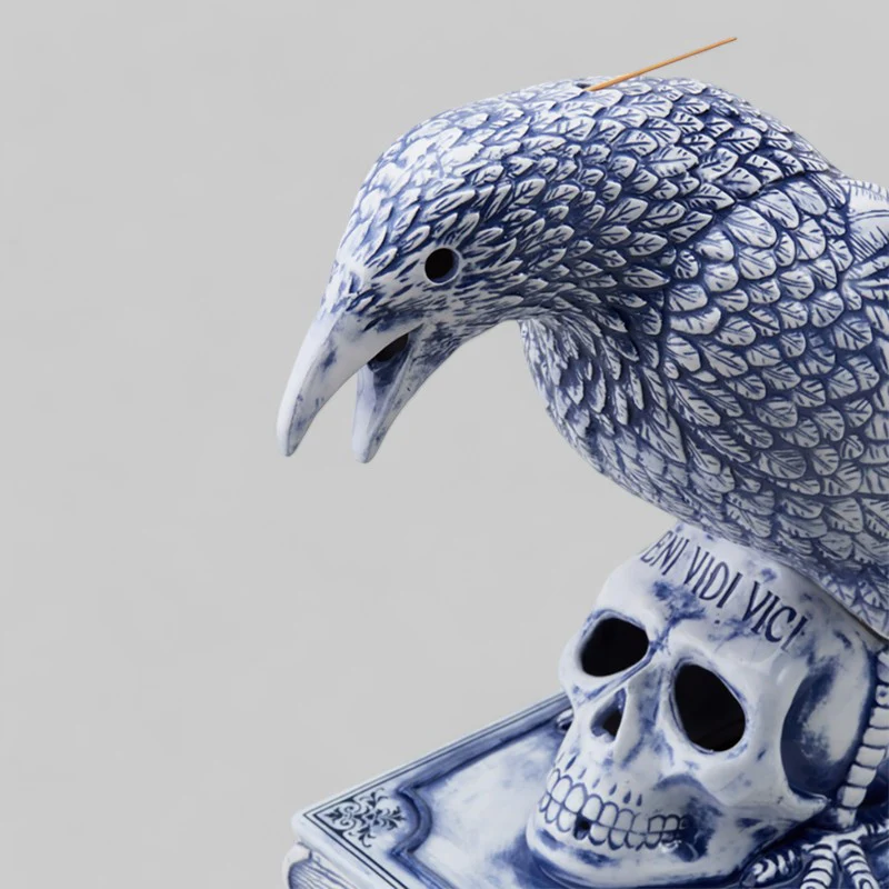 Crow Incense Chamber - Blue - Image 6