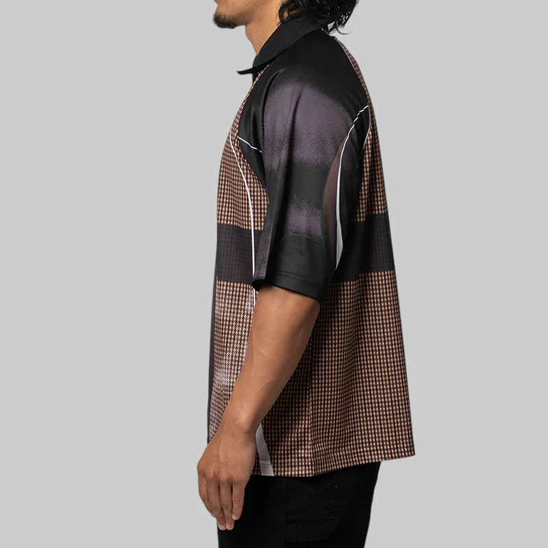Cult Unity Check Polo - Beige/Black - Image 2