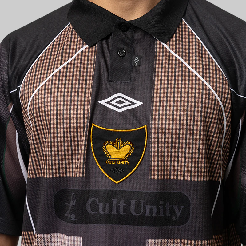 Cult Unity Check Polo - Beige/Black - Image 4