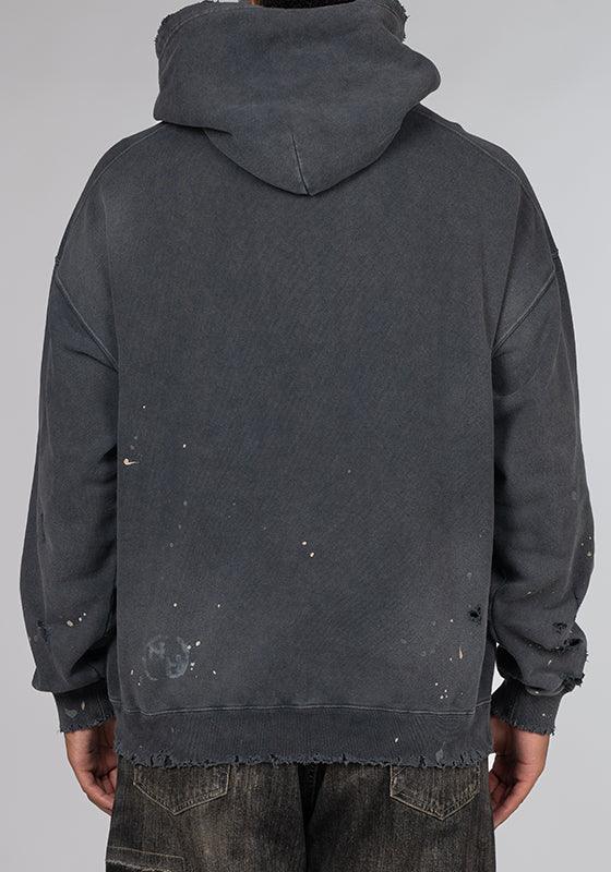 Damage Sweatparka Long Sleeve - Black - Image 2