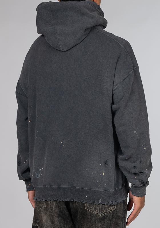 Damage Sweatparka Long Sleeve - Black - Image 3
