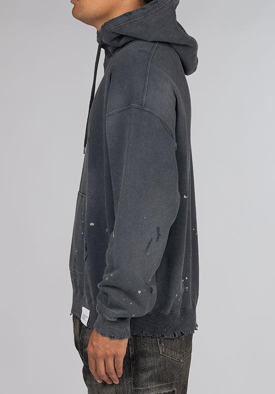 Damage Sweatparka Long Sleeve - Black - Image 5
