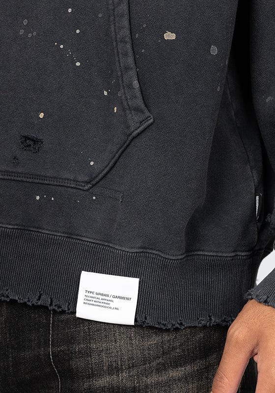 Damage Sweatparka Long Sleeve - Black - Image 7