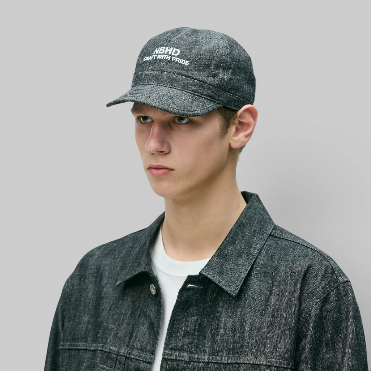 Denim Utility Cap - Black - Image 2