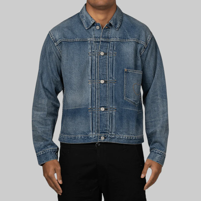 Denim Work Jacket - Indigo - Image 2