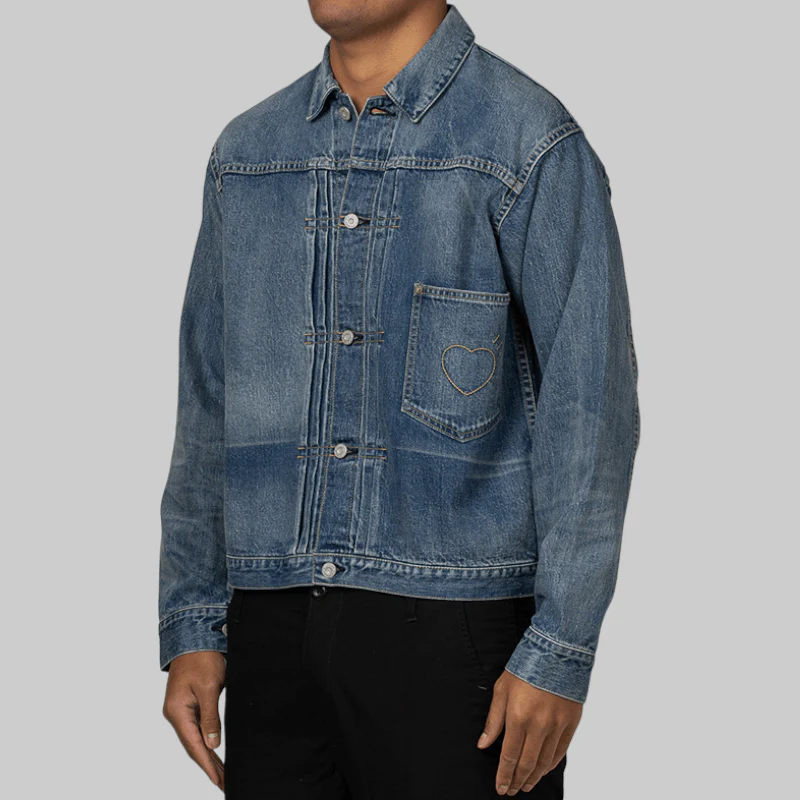 Denim Work Jacket - Indigo - Image 3