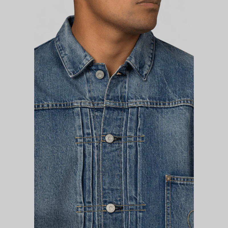 Denim Work Jacket - Indigo - Image 6