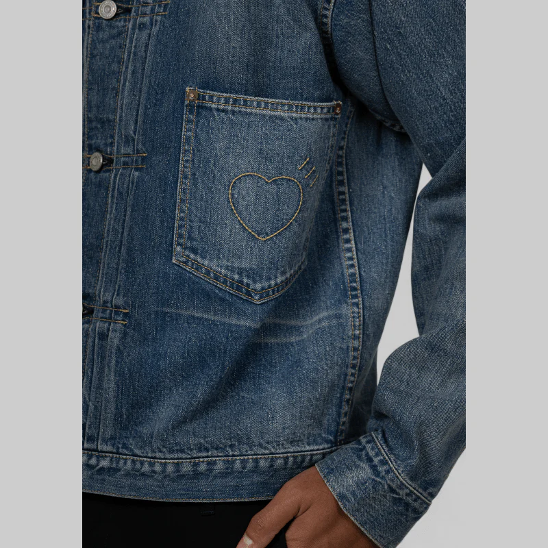 Denim Work Jacket - Indigo - Image 7