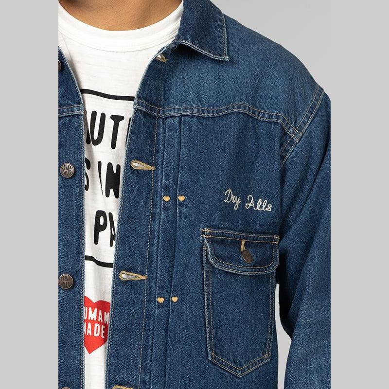 Denim Work Jacket - Indigo - Image 8