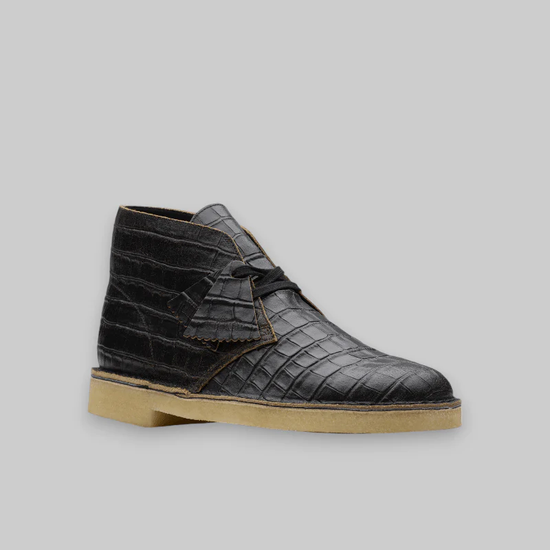 Desert Boot - Black/Croc Distress "Harajuku Pack" - Image 7