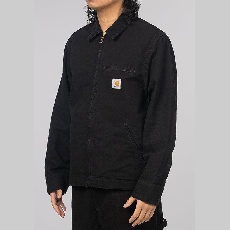 Detroit Jacket - Black/Black Aged Canvas - Image 2