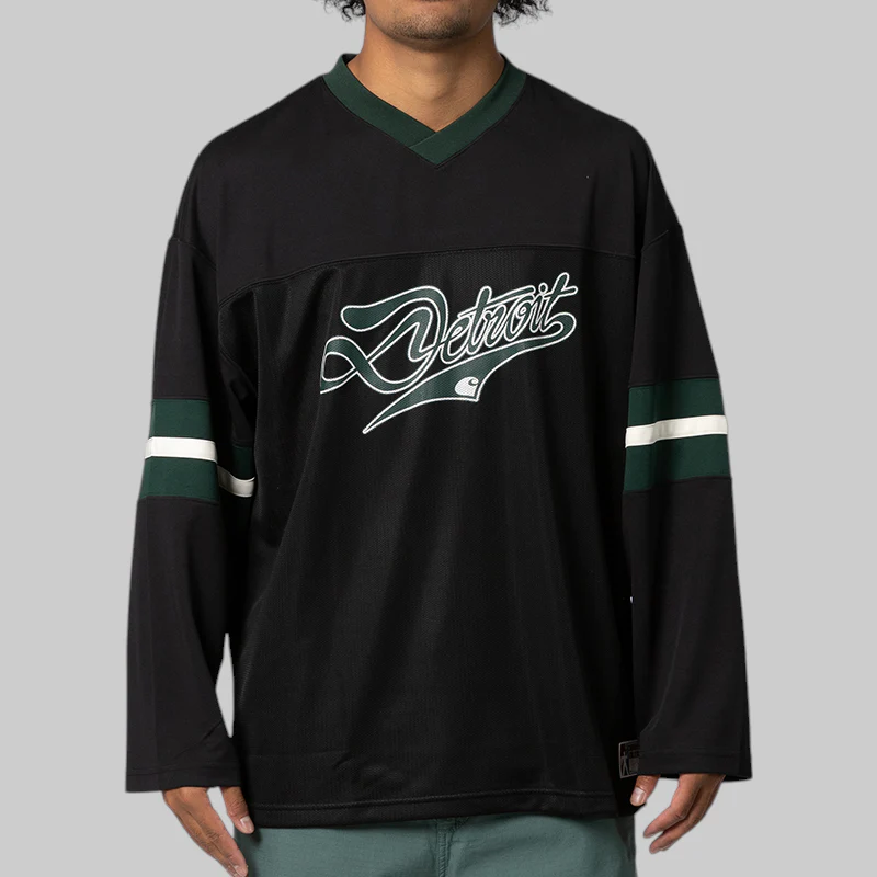 Detroit Mesh Long Sleeve - Black/Conifer/Wax