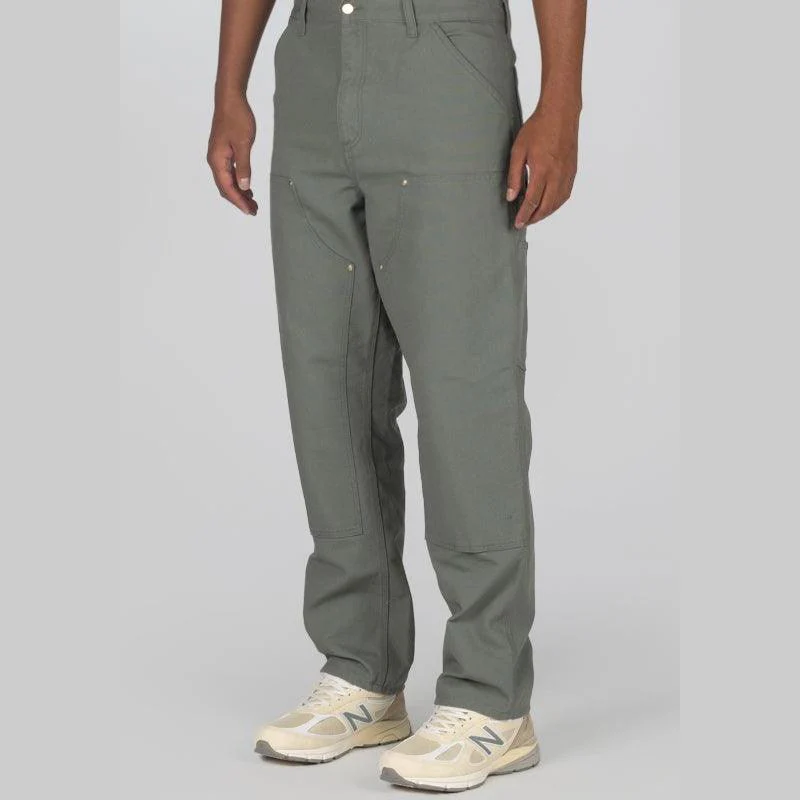 Double Knee Pant - Smoke Green Rinsed