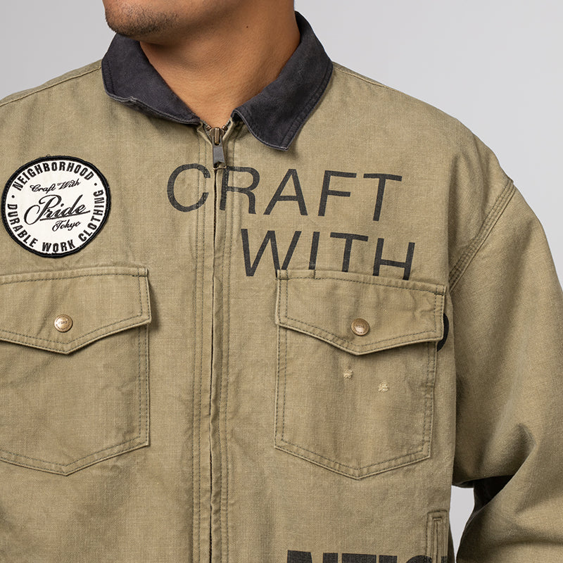 Duck Work Jacket - Olive Drab - Image 6