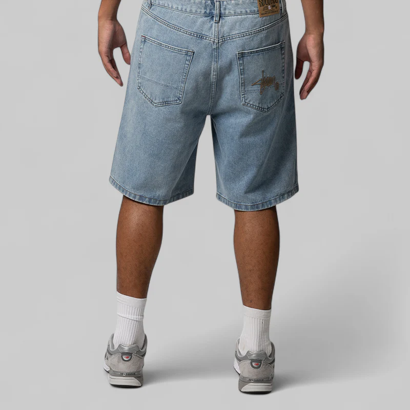 Emb Denim Standard Short - Fade Wash - Image 3