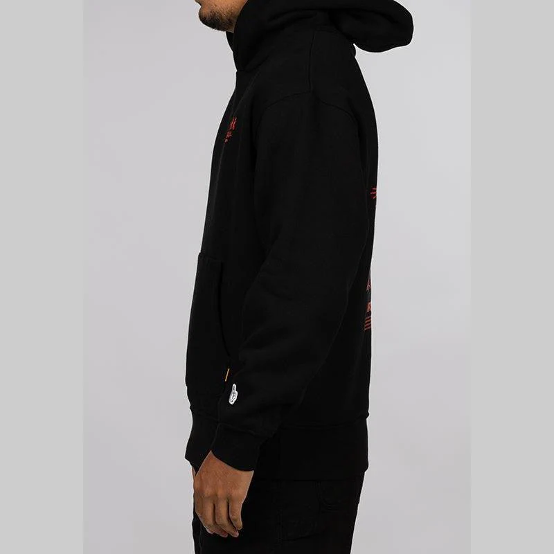 Embroidery Hoodie - Black - Image 4