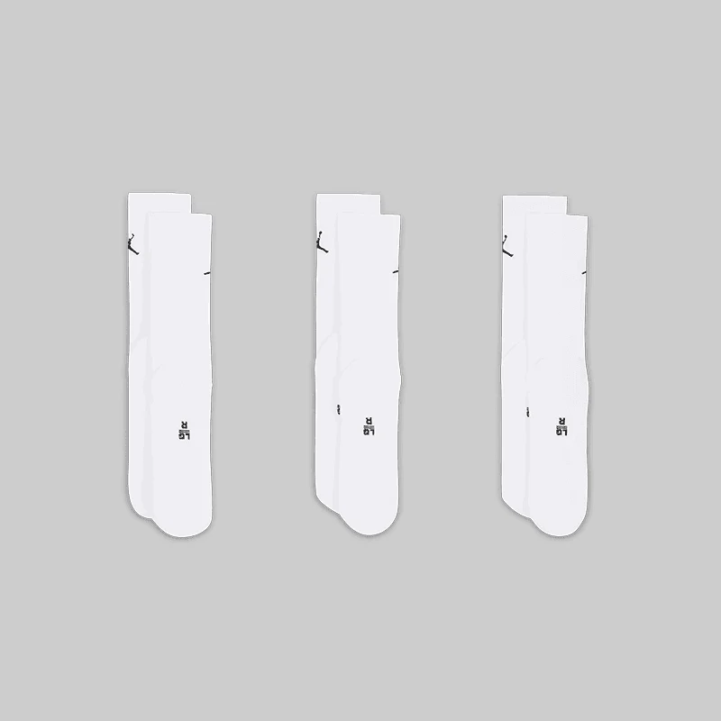 Everyday Crew Socks 3 Pack - White - Image 3