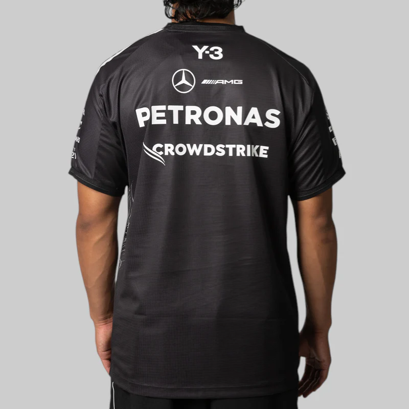 Y-3 Mercedes - AMG Petronas Formula 1 Team Driver Short Sleeve Jersey - Image 3