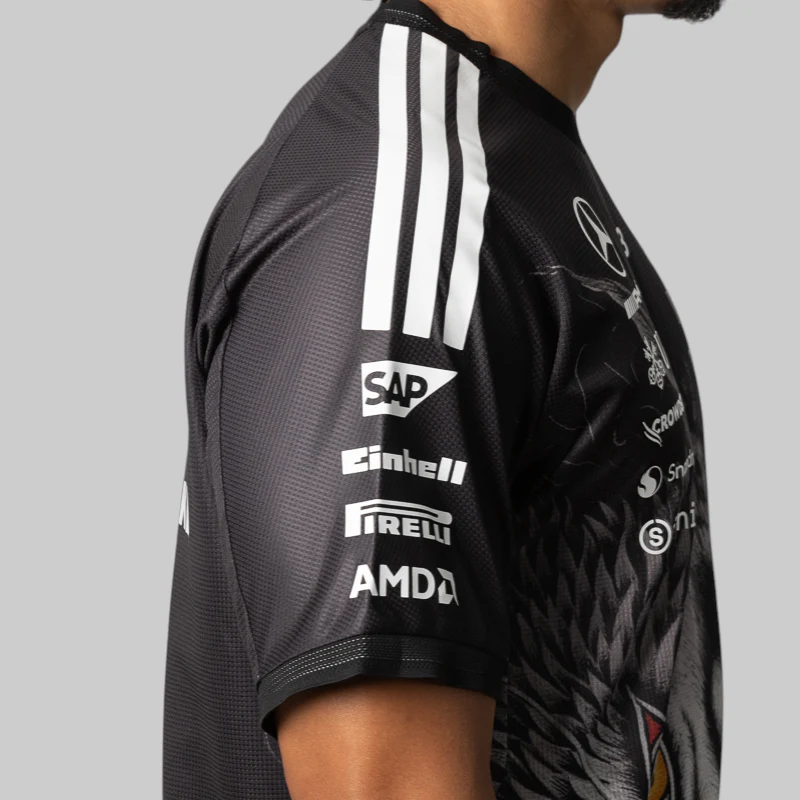 Y-3 Mercedes - AMG Petronas Formula 1 Team Driver Short Sleeve Jersey - Image 4