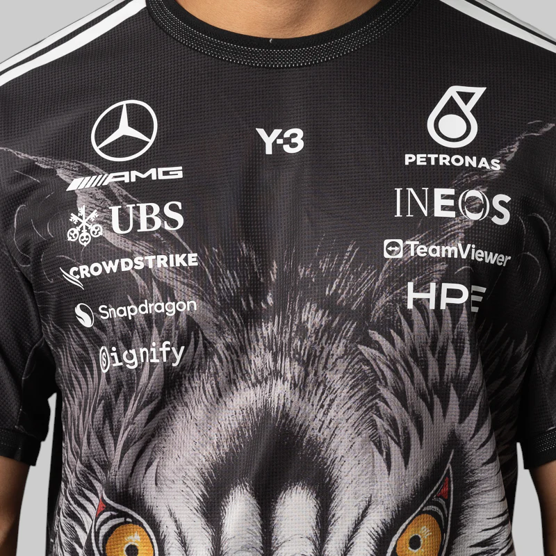 Y-3 Mercedes - AMG Petronas Formula 1 Team Driver Short Sleeve Jersey - Image 5