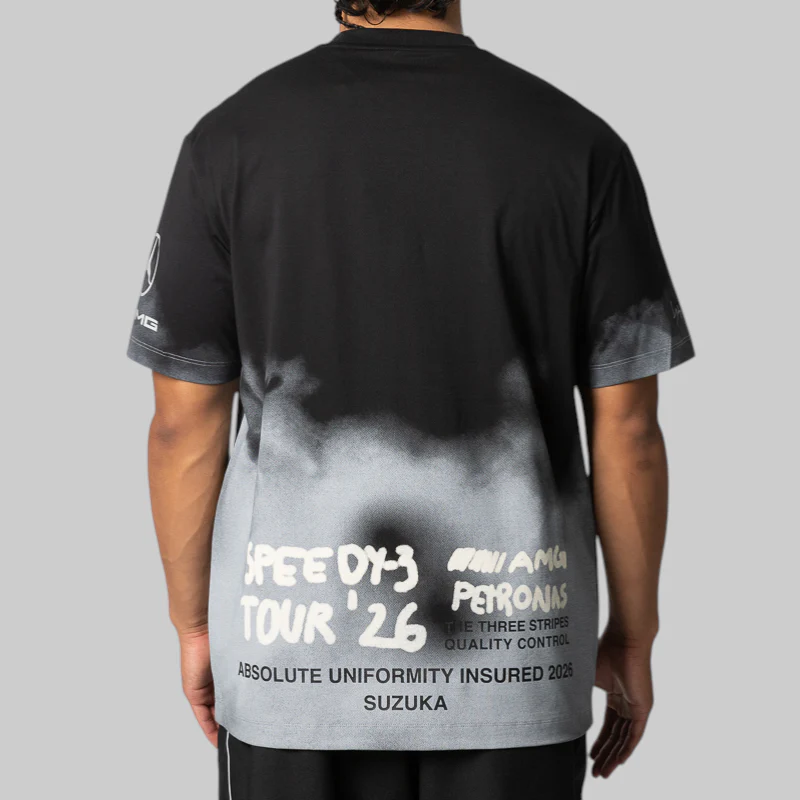Y-3 Mercedes - AMG Petronas Formula 1 Team Tour Short Sleeve Tee - Image 3