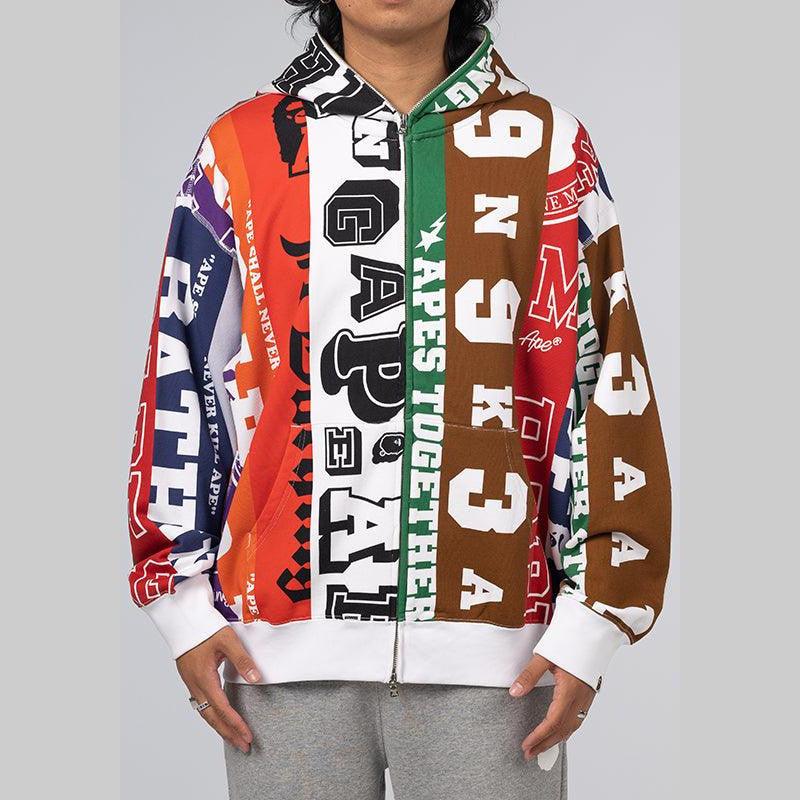 Fans Scarf Full Zip Hoodie - Multi - Image 2