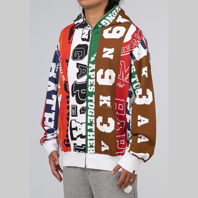 Fans Scarf Full Zip Hoodie - Multi - Image 5