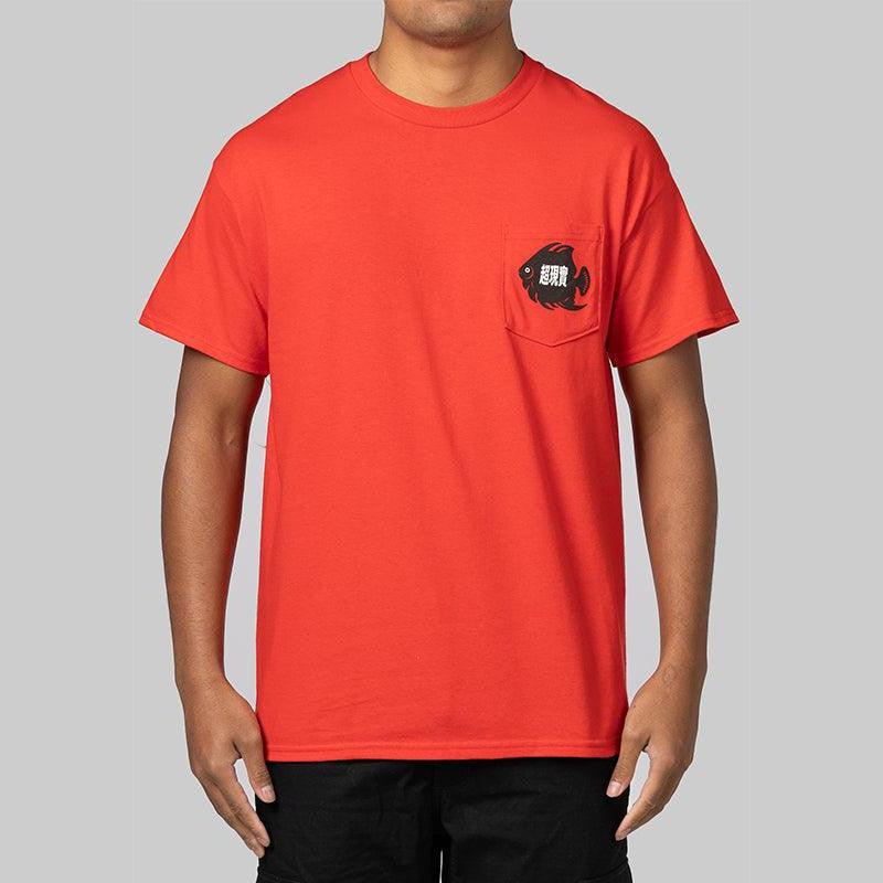 Fish Pocket T-Shirt - Red