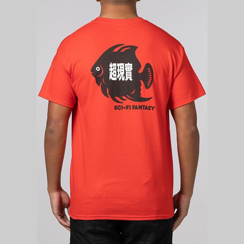 Fish Pocket T-Shirt - Red - Image 2