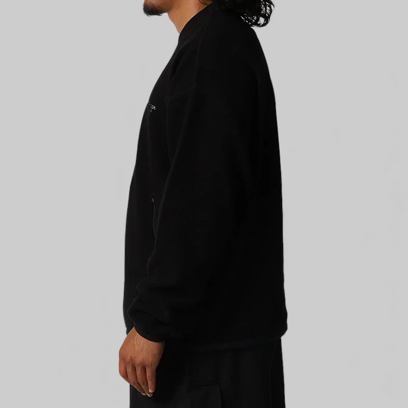 Fleece Crewneck - Black - Image 3