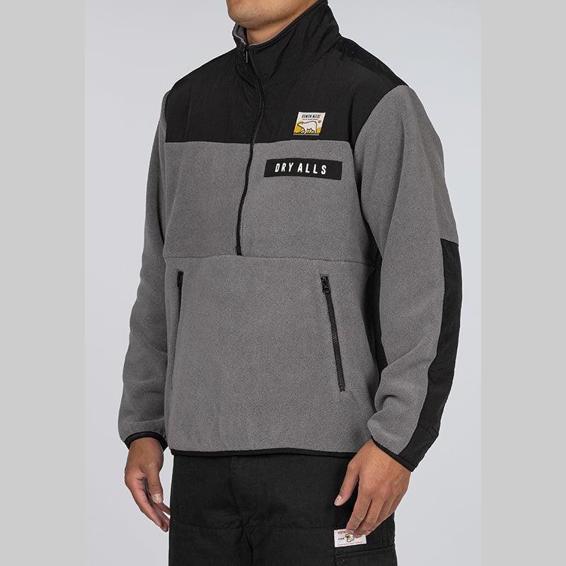 Fleece Half-Zip Jacket - Grey - Image 4
