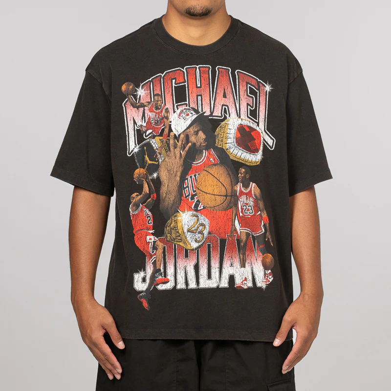 Flight Essentials Photo Graphic T-Shirt - Black/Varsity Red