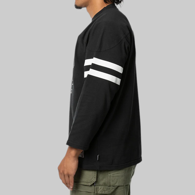 Football Long Sleeve Shirt - Black - Image 3