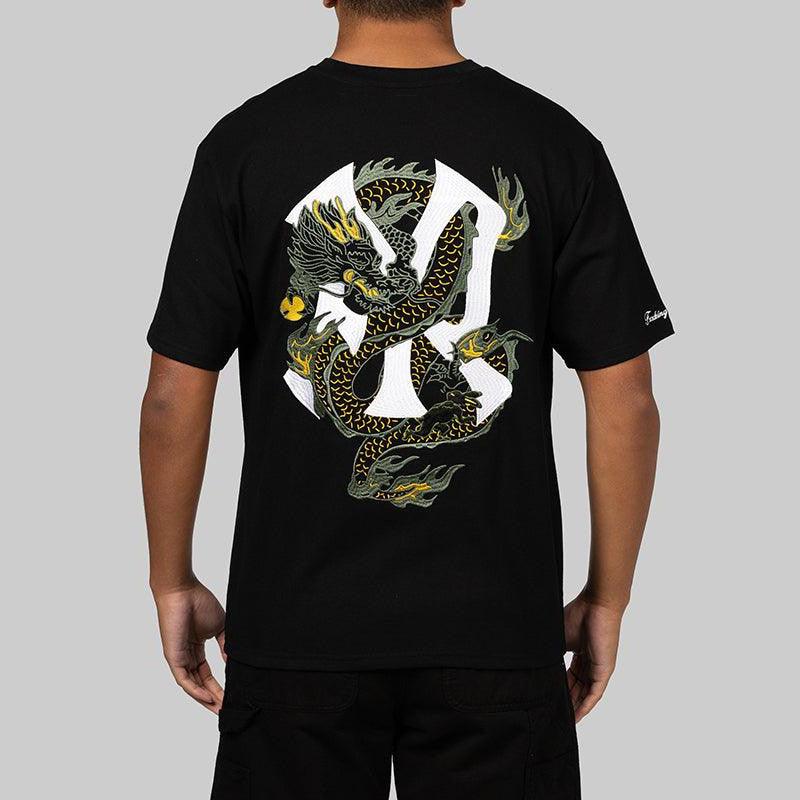 FR Logo Dragon #1 Embroidery T-Shirt - Black