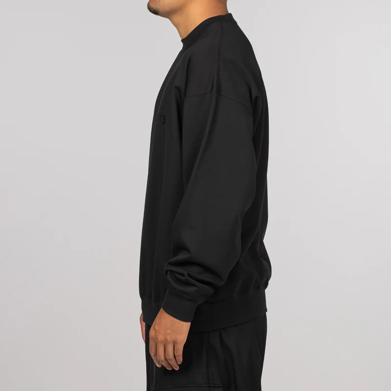 French Terry Crew - Black - Image 3
