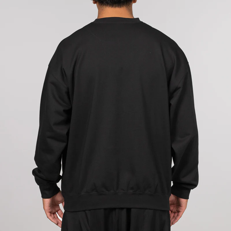 French Terry Crew - Black - Image 4