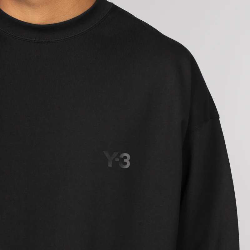 French Terry Crew - Black - Image 6