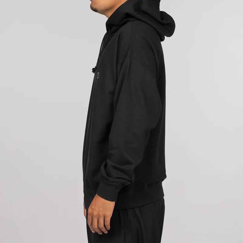 French Terry Hoodie - Black - Image 3