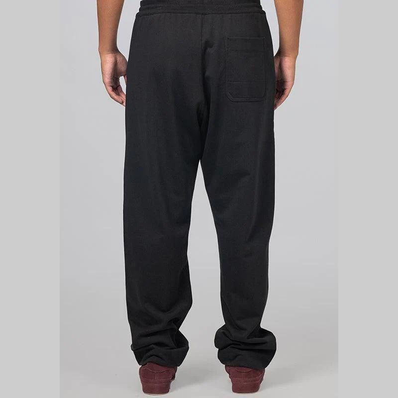 French Terry Straight Pant - Black - Image 2