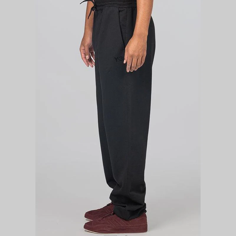 French Terry Straight Pant - Black - Image 4