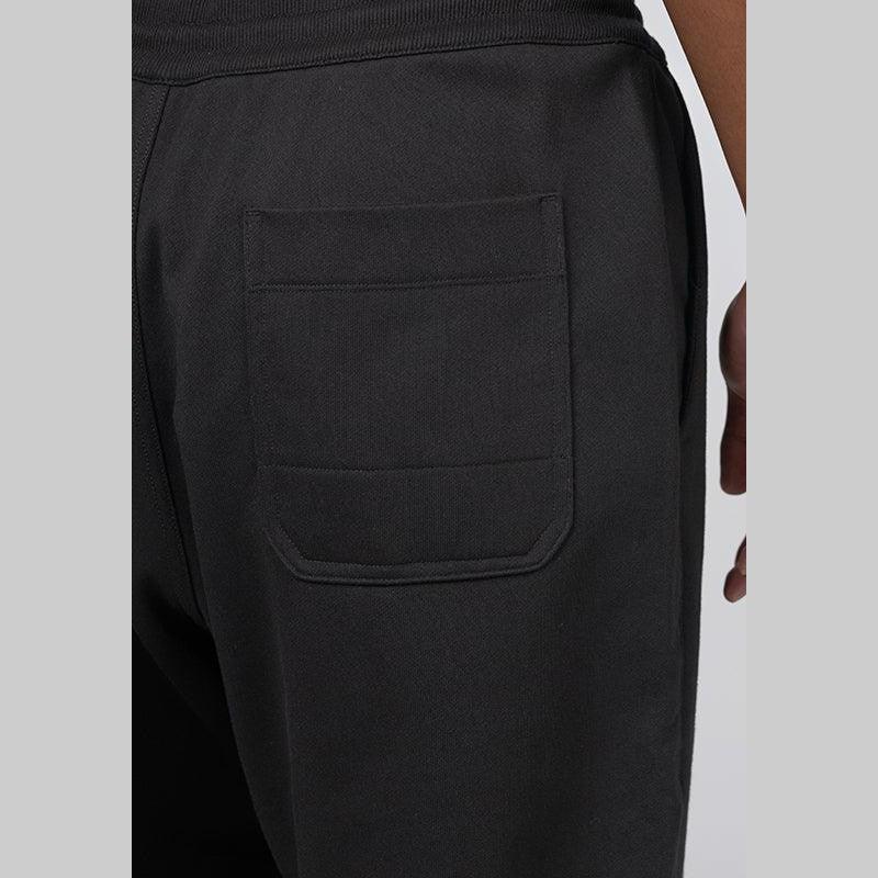 French Terry Straight Pant - Black - Image 7