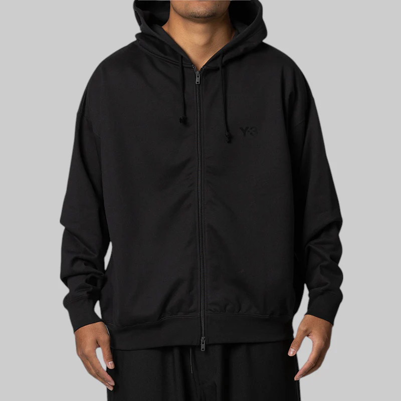 Full Zip Hoodie - Black