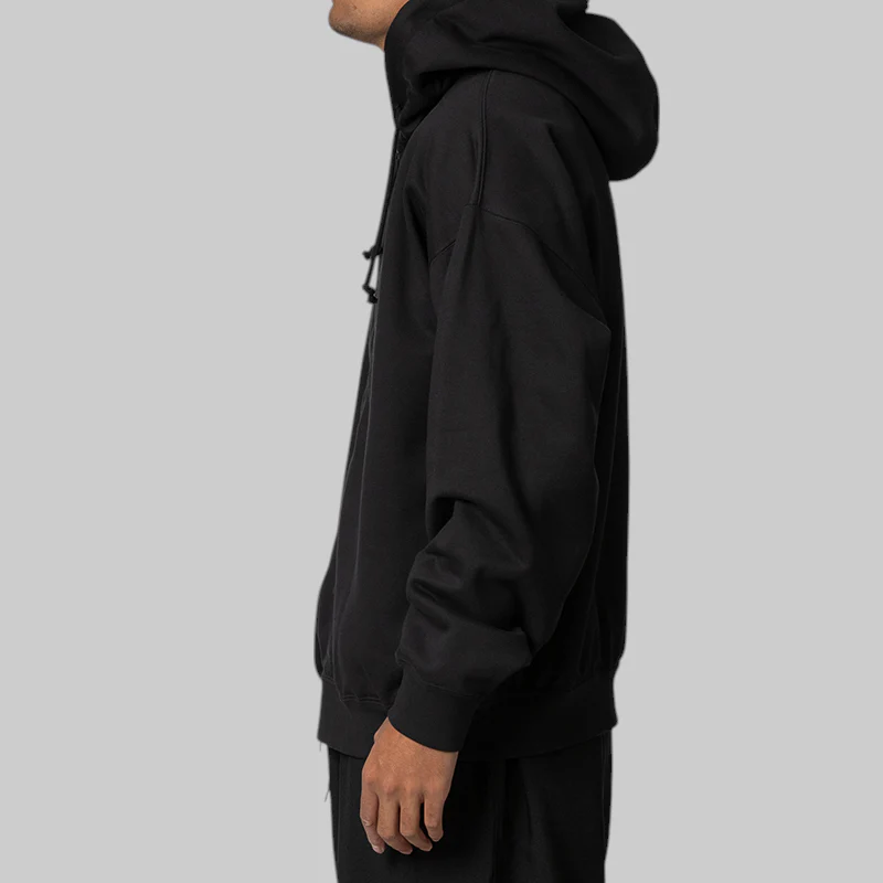 Full Zip Hoodie - Black - Image 3